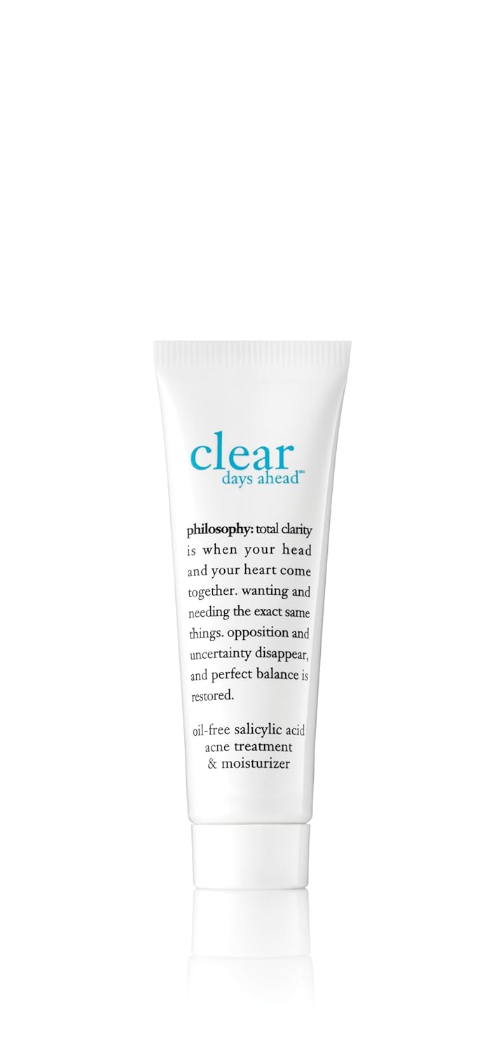 philosophy clear days ahead acne treatment and moisturizer