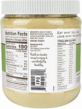 PB2 Performance Peanut Protein Powder with Dutch Cocoa ? [2 lb/32 oz Jar] ? 20g of Vegan Plant Based Protein Powder, Non GMO, Gluten Free, Non Dairy