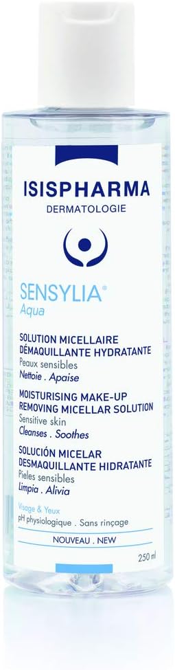 Isispharma Sensylia Aqua 2500 Ml - Micellar Warter Cleansing Solution - Gently Cleanses, Moisturises And Soothes Feelings Of Discomfort - Sensitive And Dehydrated Skin - Makeup Remover -Made In France
