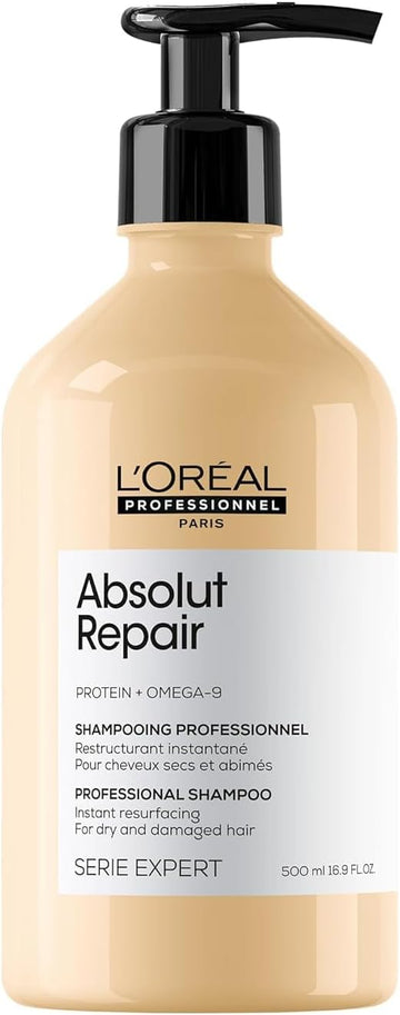 L’Oréal Professionnel Absolut Repair Hydrating Shampoo 500Ml, For Dry Hair, Intense Softness & Shine, Moisturising & Nourishing