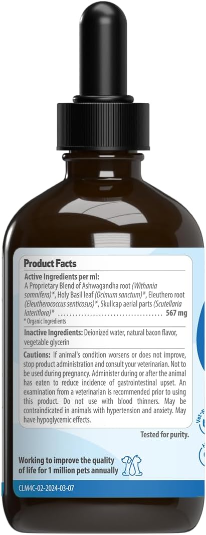 Pet Wellbeing Calming Care For Cats - Veterinarian-Formulated - Calm Support, Relaxed Nervous System, Emotional Balance, Adaptogens - Herbal Supplement 4 Oz (118 Ml)