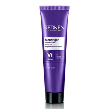 Redken Blondage Color Depositing Purple Conditioner | For Blonde Hair | Neutralizes Brass & Moisturizes Hair | With Pure Violet Pigments | Tones Hair For Cool And Ash Blonde Colors