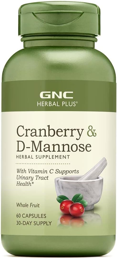 Gnc Herbal Plus Cranberry D-Mannose, 60 Capsules