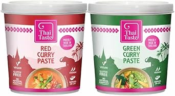 Thai Taste Red & Green Curry Paste 400G
