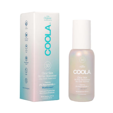 Coola Clear Skin Oil-Free Moisturizer With Spf 30, Dermatologist Tested Sunscreen With Niacinamide & Centella Asiatica, 1.1 Fl Oz