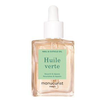 Manucurist Green Oil Nail Care - Nail & Cuticle Oil For Nails - Nourishes And Regenerates Nails And Cuticles - Promotes Growth - Blend Of 6 Oils - 99% Bio-Sourced - Nail Care - 0.5 Fl Oz Bottle