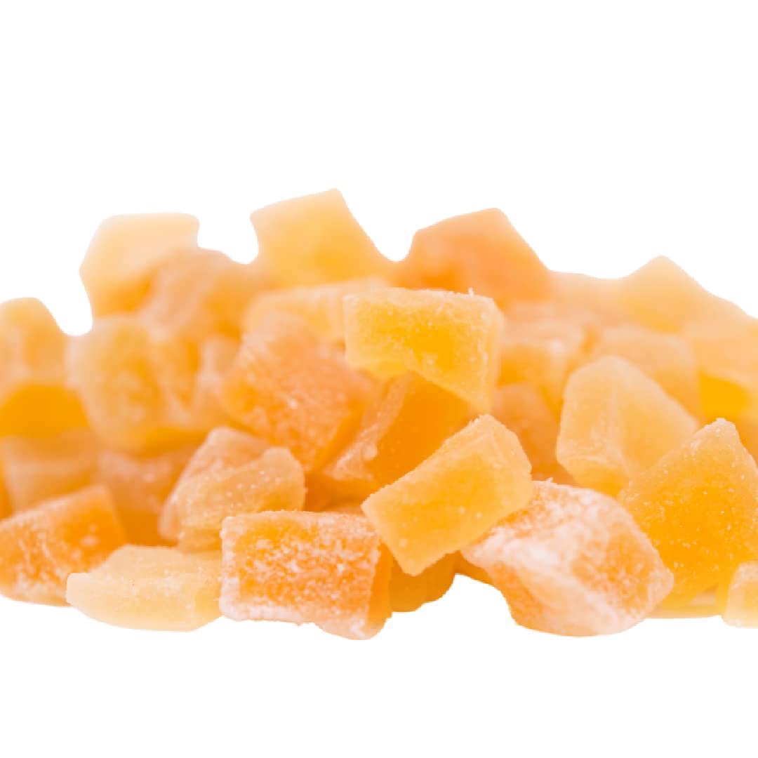 GERBS Dried Mango Cubes 2 LBS. Sweet | Freshly Dehydrated Resealable Bulk Bag | Top Food Allergy Free | Sulfur Dioxide Free Mangoes | Support Overall Well-Being | Gluten & Peanut Free