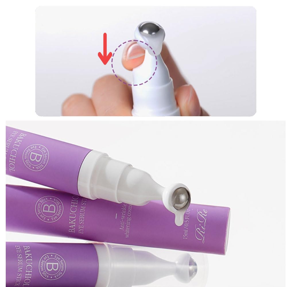 Rire Bakuchiol+Galactomyces Eye Serum Stick For Concerns About Wrinkles Around The Eyes, Skin Irritaion Test Completed, All Skin Type, Airless Pump 0.5 Fl.Oz.(15Ml)