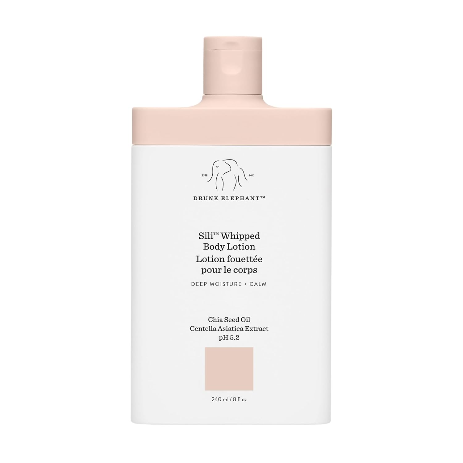 Drunk Elephant Sili Whipped Body Lotion - 240 Ml/8 Fl Oz - Rich Daily Moisturizing Lotion - Clean Clinical Skincare - Cruelty-Free - Free Of Essential Oils, Silicones, And Fragrance