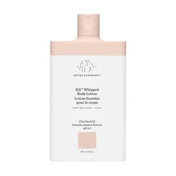 Drunk Elephant Sili Whipped Body Lotion - 240 Ml/8 Fl Oz - Rich Daily Moisturizing Lotion - Clean Clinical Skincare - Cruelty-Free - Free Of Essential Oils, Silicones, And Fragrance