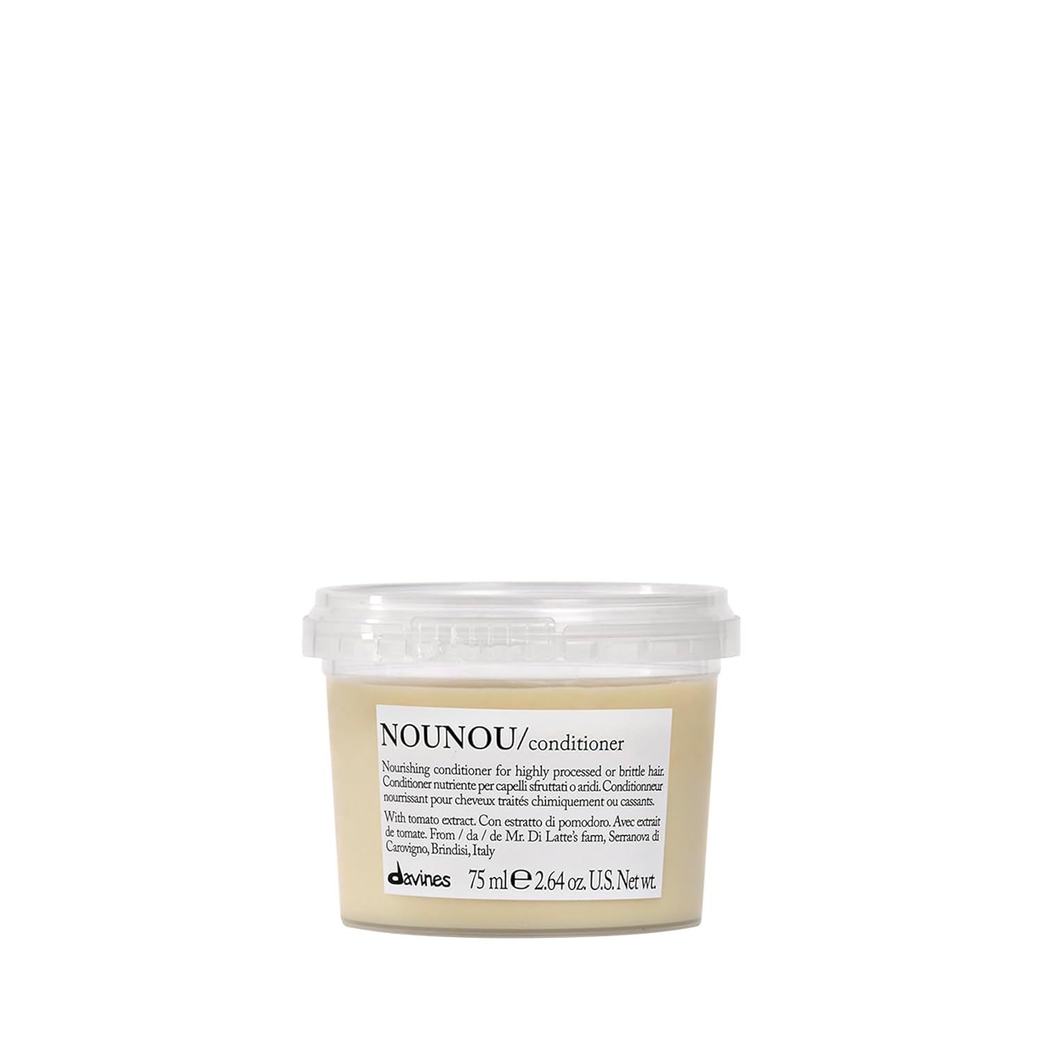 Davines Nounou Conditioner, Hydrating Deep Conditioner For Bleached, Permed, Relaxed, Damaged Or Very Dry Hair, Replenishes Chemically Processed Hair