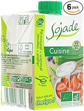 Sojade | Cuisine- Organic Soya Cream | 6 X 200Ml