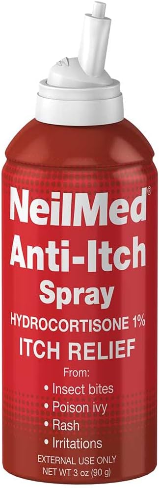 Neilmed Anti Itch (Relief) Spray Hydrocortisone 1%, 3 Oz