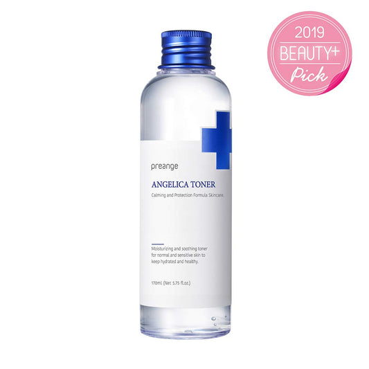 Preange Angelica Toner – Calming Facial Toner With Guaiazulene And Angelica Complex For Dry & Sensitive Skin - Ph Balancing Irritated And Sensitive Skin And Reduce Redness, 5.75 Fl.Oz