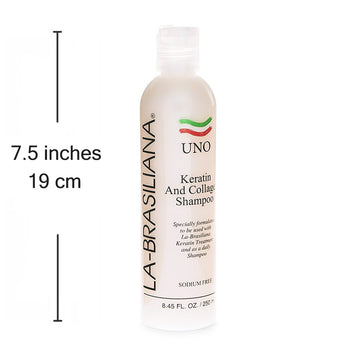 La-Brasiliana Uno Keratin And Collagen Shampoo, 8.45 Fl.Oz