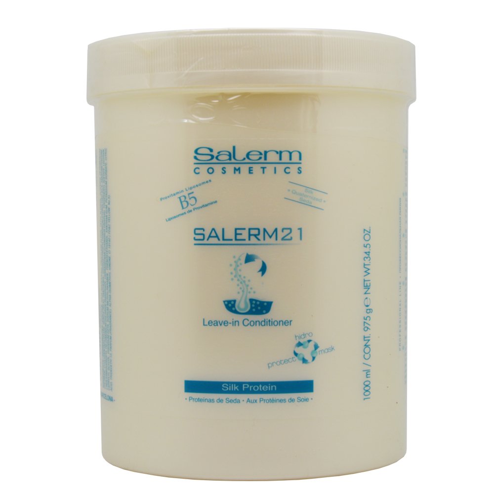 Salerm Cosmetics 21 Leave-In Conditioner, B5 Provitamin Lipsomes & Silk Protein (With Sleek Steel Pin Tail Comb) Salerm 21 Leavein Leave In Conditioner Hair Cream (1.73 Oz - Mini Travel Size)