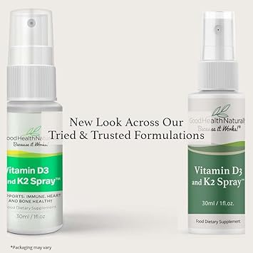 Vitamin D3 And K2 Spray - High Strength Calcium Supplement | 30Ml - Good Health Naturally