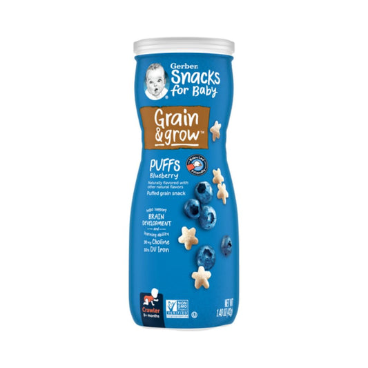 Gerber Graduates Blueberry Puffs Cereal Snacks 1.48 Ounce (Pack Of 2)