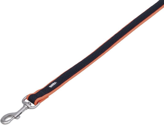 Nobby Preno Mesh Dog Lead, 120 cm/15-20 mm, Neon Orange :Pet Supplies