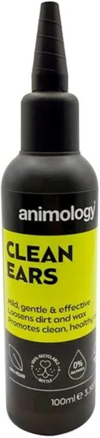 Animology Clean Ears Vegan Gentle & Effective Soothing Dog Ear Cleaning Solution 100Ml