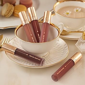 Rom&Nd Milk Tea Velvet Tint 06 Jasmine Tea, Mlbb, Matte Finish, Liquid Lip Tint, Long Lasting, Creamy, Non-Drying, Smudge-Proof, Richly Pigmented, Smooth Texture