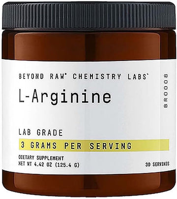 BEYOND RAW Chemistry Labs L-Arginine Powder | Fuels Exercise and Supports Recovery | 30 Servings