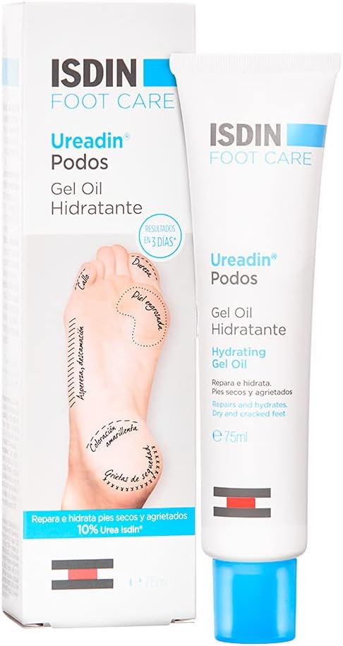 ISDIN Ureadin Podos Moisturizing Oil Gel 75Ml | For Dry, Fissurized Feet