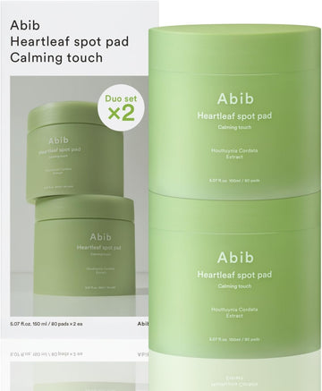 Abib Heartleaf Spot Pad Calming Touch Duo Set (160 Pads)