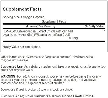 Swanson Ultimate Ashwagandha KSM-66 - Herbal Supplement Supporting Hea