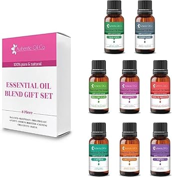 8 Piece 10ml Blend Oil Gift Set 2 Pure and Natural Oils Aromatherapy Diffuser, Cosmetics : Amazon.co.uk: Health & Personal Care