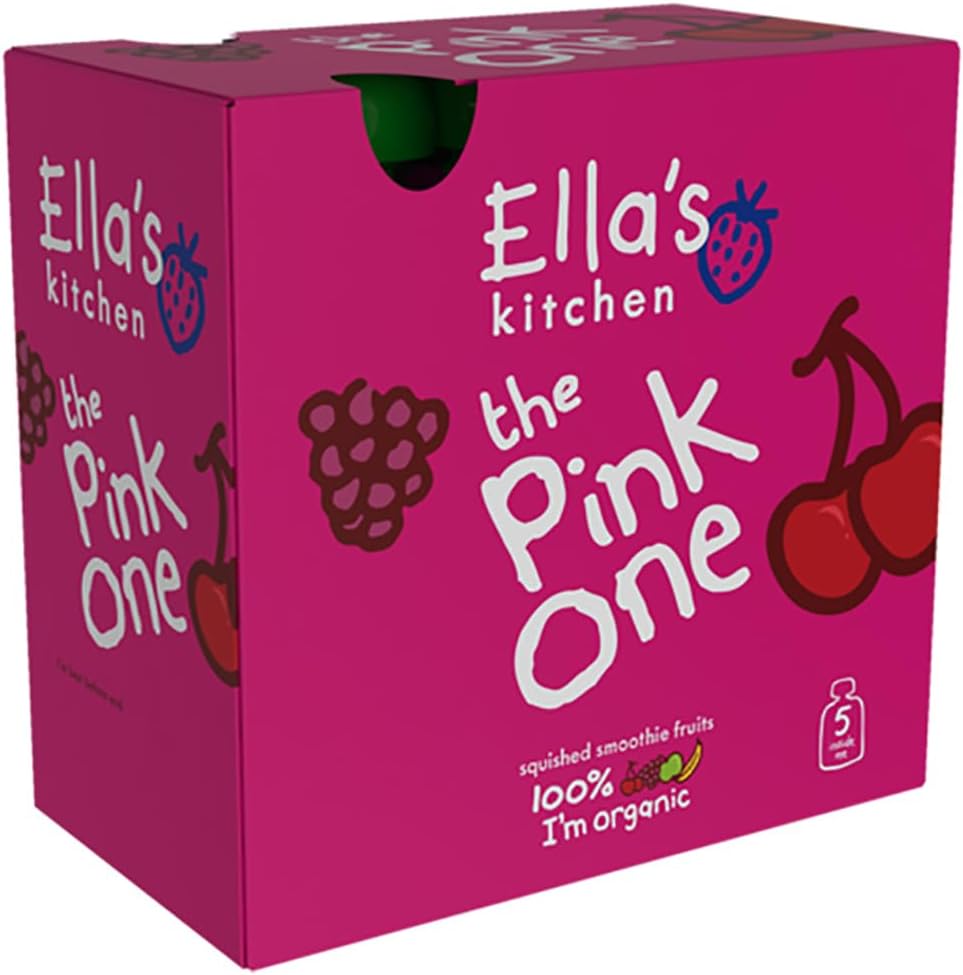 Ella'S Kitchen Organic The White One Smoothie Fruit, 4 X 90G
