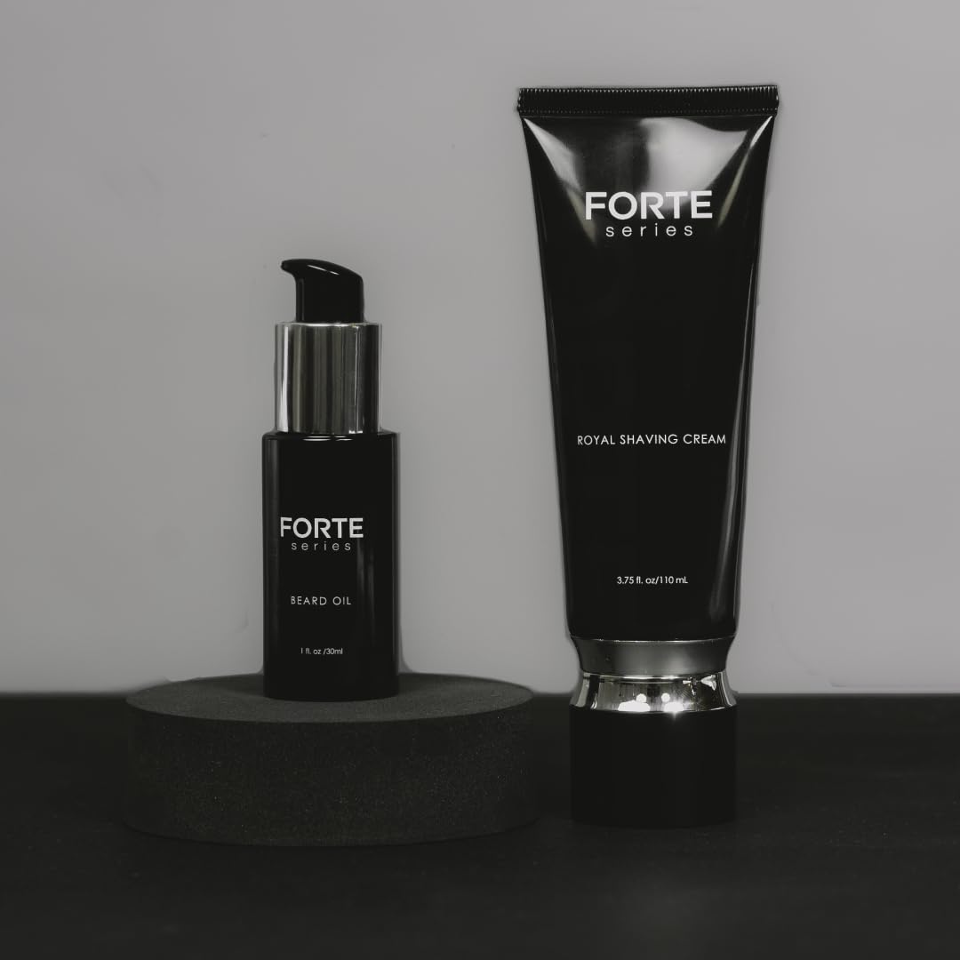 Forte Series Royal Shaving Cream, Premium Protective Barrier Cream, Non-Foaming Texture, Skin-Safe Glide, Anti-Irritating Formula, Black : Beauty & Personal Care