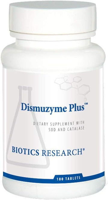 Biotics Research Dismuzyme Plus High Antioxidant Activity, Supports Immune System, Comfort and Joint Flexion. 180 Tablets