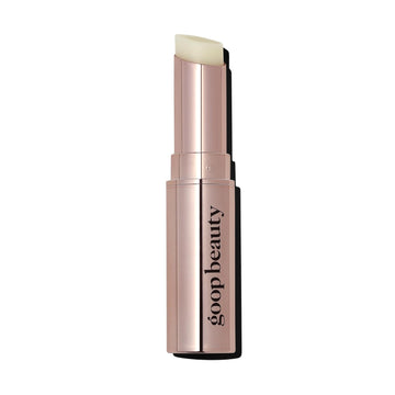 Goop Beauty Lip Balm Trio | Clean Moisturizer For Chapped, Cracked & Dry Lips | Clear, Peony, & Tomato | Tinted For Sheer Color | Petroleum Free | 0.16 Fl Oz Each