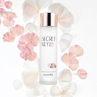 Secretkey Starting Treatment Essence Rose Edition, Nourishment & Hydration, Skin Soothing, Skin-Texture Care, 94% Of Galactomyces And Rose Water Synergy 5.07 Fl. Oz. / 150Ml, For Sensitive Skin