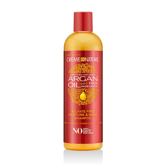 Creme of Nature Argan Oil Shampoo, Moisture & Shine Shampoo, Sulfate Free Hair Care Formula, Nourishes, Hydrates, Detangles, 12 fl. oz. : Hair Shampoos : Beauty & Personal Care