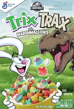 Trix Cereal, Trix Trax with Marshmallows, 9.9 oz