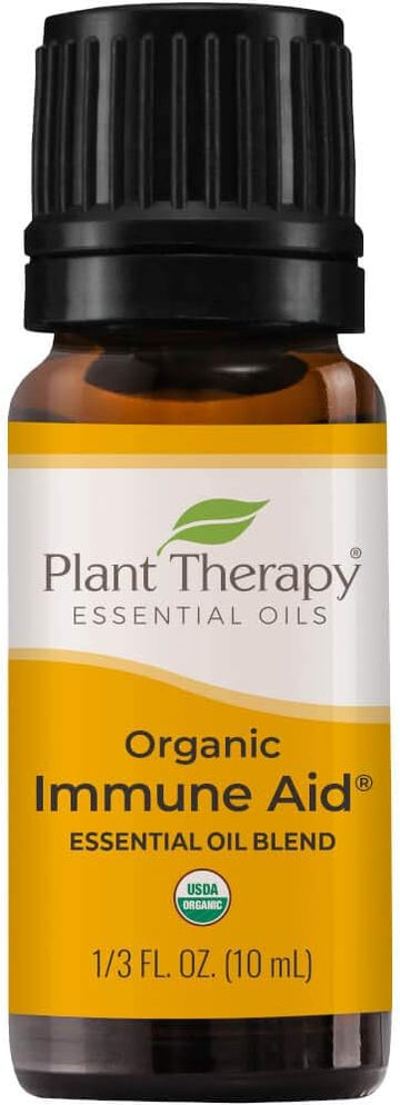 Plant Therapy Organic Immune Aid Essential Oil Blend 10 Ml (1/3 Oz) 100% Pure, Undiluted, Therapeutic Grade