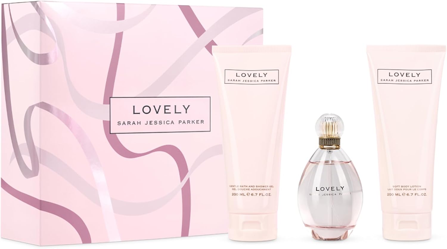 Sarah Jessica Parker Lovely Perfume Gift Set (Inc. 100Ml Eau De Parfum For Women & 15Ml Purse Spray) Perfume For Women Gift Sets - Genuine Sjp Fragrance