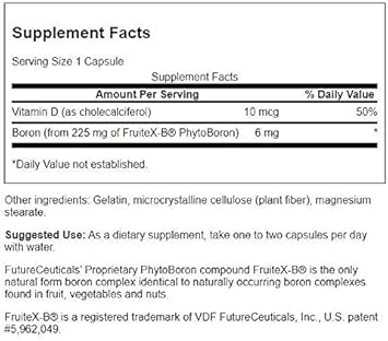 Swanson Vitamin D & Boron 60 Capsules