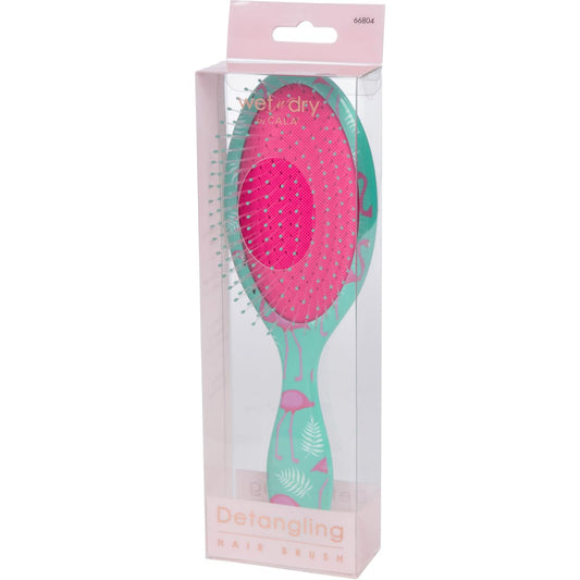 Cala Wet-N-Dry Teal Flamingo Hair Detangler : Beauty & Personal Care