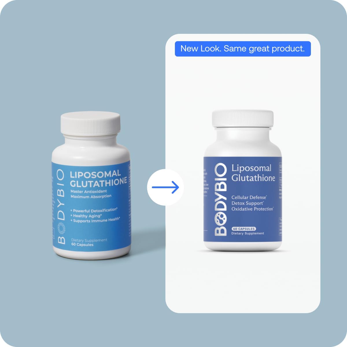 Bodybio Liposomal Glutathione - Master Antioxidant For Cellular Protection, Advanced Liposomal Absorption For Detox & Toxin Removal : Health & Household