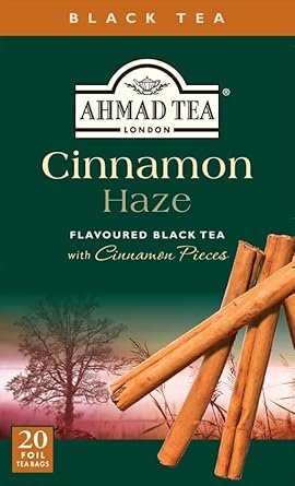 Ahmad Tea Cinnamon Haze Black Tea, 20Count Boxes, Brown