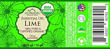 US Organic Lime Essential Oil - Certified Organic, Steam Distilled - W/Euro droppers (More Size Variations Available) (10 ml / .33 fl oz)