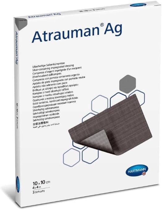 Atrauman Ag Sterile Dressings 10 X 10 Cm (Pack Of 10)