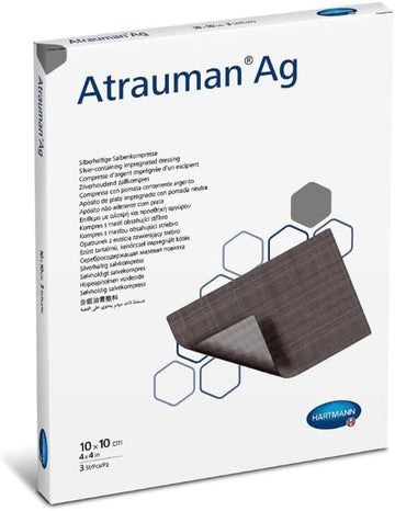 Atrauman Ag Sterile Dressings 10 X 10 Cm (Pack Of 10)