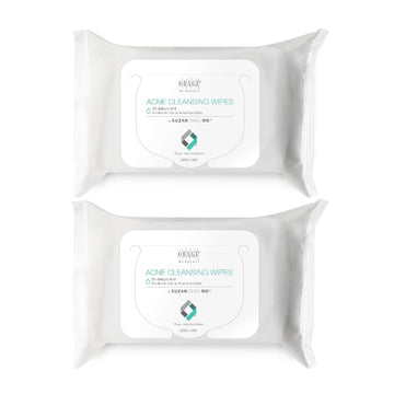 Suzanobagimd On The Go Cleansing Wipes For Oily Or Acne Prone Skin, 25 Count Pack Of 2