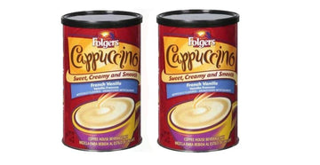 Folgers Medium Roast Cappuccino French Vanilla 16 Oz (2 Pack)