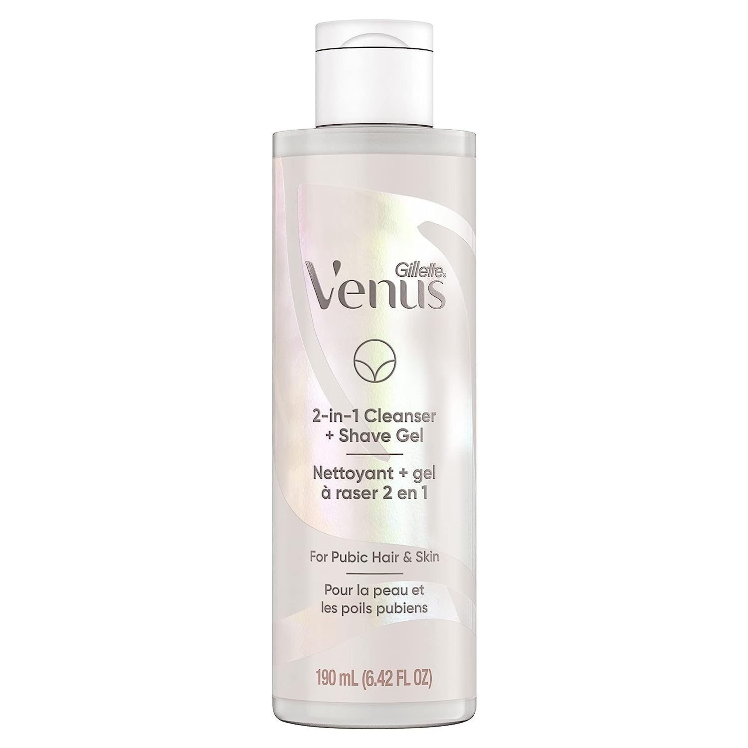 Gillette Venus Intimate Grooming 2In1 Cleanser And Shave Gel For Bikini Pubic Hair And Skin 6.4 Oz