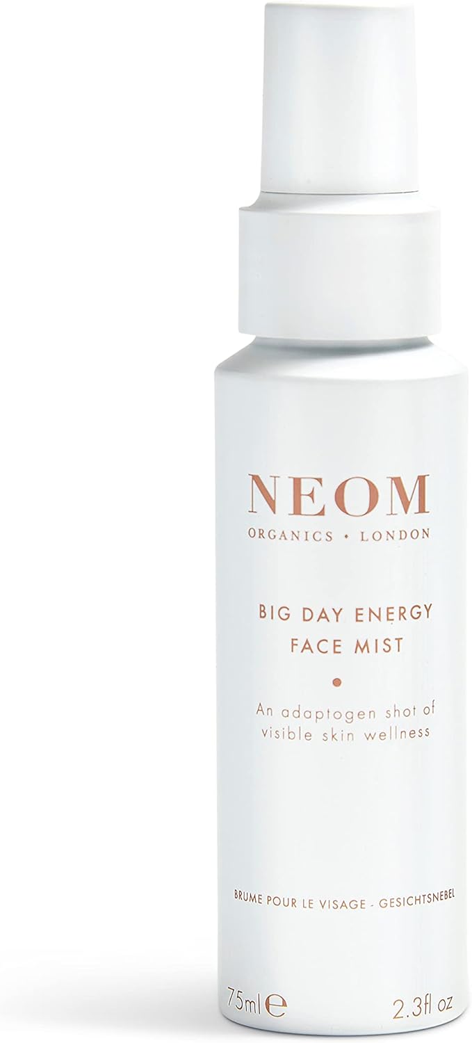 Neom- Big Day Energy Face Mist, 75Ml | Calms, Refreshes & Energises | Eucalyptus, Rosemary & Patchouli | For Bright, Dewy Skin | Vegan | 100% Natural Fragrance
